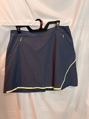 Women's Blue/Yellow Slazenger Gold Size 8 Skort